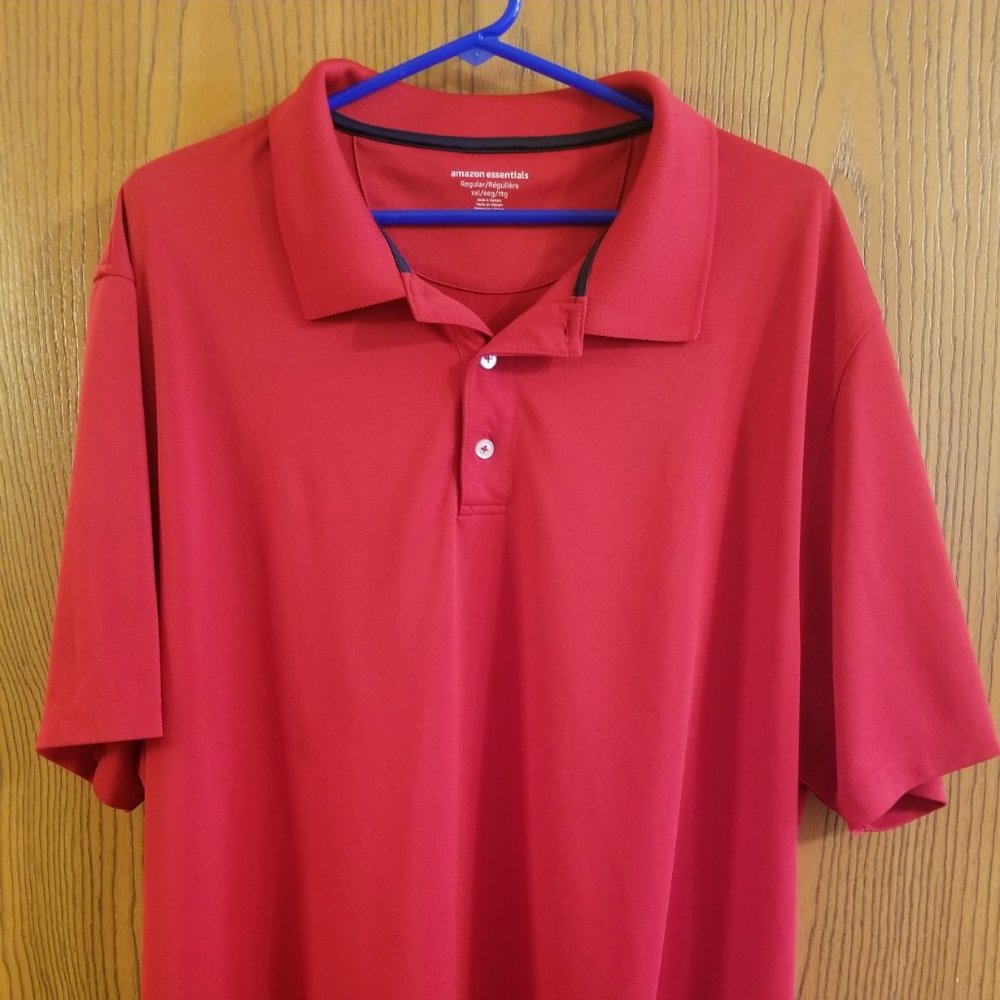 Golf Polo - Red - XXL - Amazon Essentials